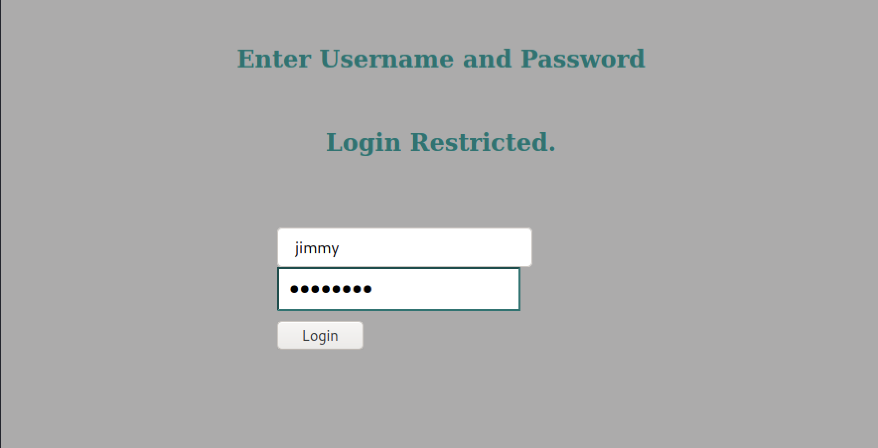 Login Portal